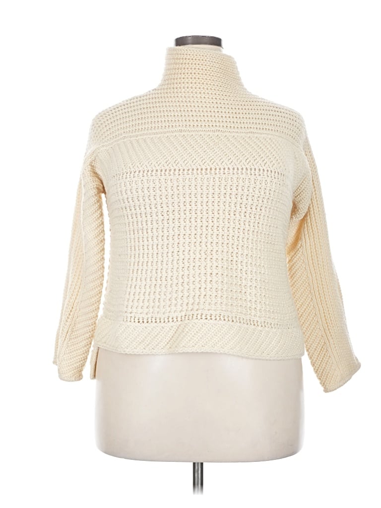 Pre-owned Margaret O'leary Pullover Sweater In White