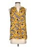Happily Grey 100% Polyester Yellow Sleeveless Blouse Size S - photo 1