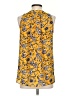 Happily Grey 100% Polyester Yellow Sleeveless Blouse Size S - photo 2