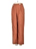 MNG Solid Brown Casual Pants Size S - photo 1