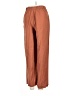 MNG Solid Brown Casual Pants Size S - photo 2