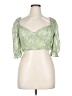 Miss Selfridge 100% Polyester Green 3/4 Sleeve Blouse Size 14 - photo 1