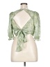 Miss Selfridge 100% Polyester Green 3/4 Sleeve Blouse Size 14 - photo 2