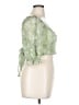 Miss Selfridge 100% Polyester Green 3/4 Sleeve Blouse Size 14 - photo 4