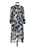 Samsoe Samsoe 100% Viscose Print Blue Casual Dress Size XS - photo 1