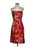 J.Crew Animal Print Aztec Or Tribal Print Damask Red Orange Cocktail Dress Size M (estimated) - photo 1