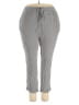 Modern Works Stripes Gray Casual Pants Size 3X - photo 1
