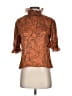 Katharine Kidd Brown 3/4 Sleeve Blouse Size XS - photo 1