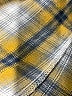 Shein Curve Plaid Yellow 3/4 Sleeve Button-Down Shirt Size 12 Plus (0) - photo 8