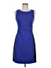 Max and Cleo Color Block Blue Cocktail Dress Size 8 - photo 1