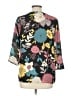 Le Lis 100% Polyester Black 3/4 Sleeve Blouse Size L - photo 2
