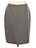 Calvin Klein Solid Gray Formal Skirt Size 14 (petite) - photo 1