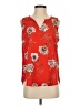 Renee C. 100% Polyester Red Sleeveless Blouse Size S - photo 1