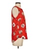 Renee C. 100% Polyester Red Sleeveless Blouse Size S - photo 4