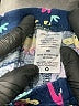 Walmart 100% Cotton Print Blue Sweatpants 6-9 MO / 9 MO - photo 3