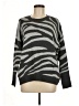 Vince Camuto Zebra Print Gray Pullover Sweater Size M - photo 1