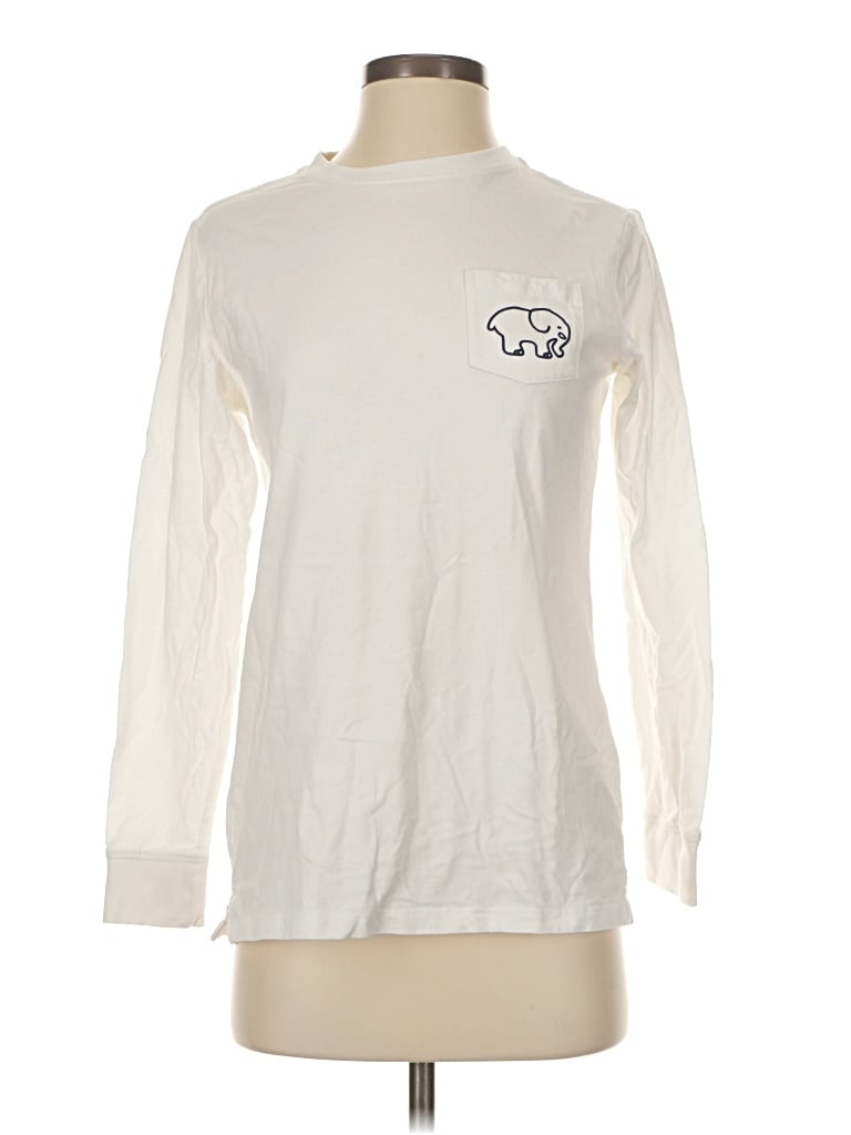 Pre-owned Ivory Ella Long Sleeve T-shirt In White