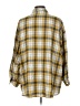 Shein Curve Plaid Yellow 3/4 Sleeve Button-Down Shirt Size 12 Plus (0) - photo 2