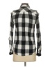 Rails 100% Rayon Checkered-gingham Silver Long Sleeve Button-Down Shirt Size XS - photo 2