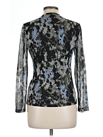 Anne Klein Long Sleeve Silk Top (view 2)