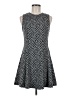 BCBGeneration Chevron-herringbone Gray Black Casual Dress Size 6 - photo 1