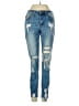 KANCAN JEANS Hearts Blue Jeans Size 23 waist - photo 1