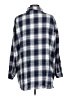 Shein Curve 100% Polyester Plaid Blue Long Sleeve Blouse Size 12 Plus (0) - photo 2