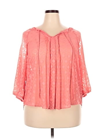 By & By 3/4 Sleeve Blouse (view 1)