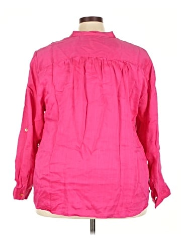 Jones New York Signature 3/4 Sleeve Button-Down Shirt (view 2)