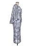 Talbot Runhof Metallic Silver Cocktail Dress Size 10 - photo 4