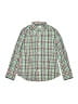 Crewcuts Outlet Checkered-gingham Green Long Sleeve Button-Down Shirt Size 8 - photo 1