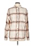Old Navy 100% Cotton Plaid Ivory Long Sleeve Button-Down Shirt Size L - photo 1