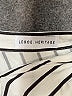 Legoe. Heritage 100% Viscose Stripes Silver Ivory Long Sleeve Blouse Size Sm (0) - photo 7