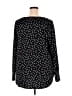Molly & Isadora Polka Dots Black Long Sleeve Blouse Size 2X - photo 2