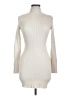 Gilli Solid Ivory Casual Dress Size L - photo 1
