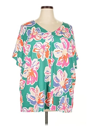 Haptics Short Sleeve Blouse (view 1)
