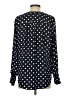 J.Crew 100% Polyester Polka Dots Black Long Sleeve Blouse Size S - photo 2