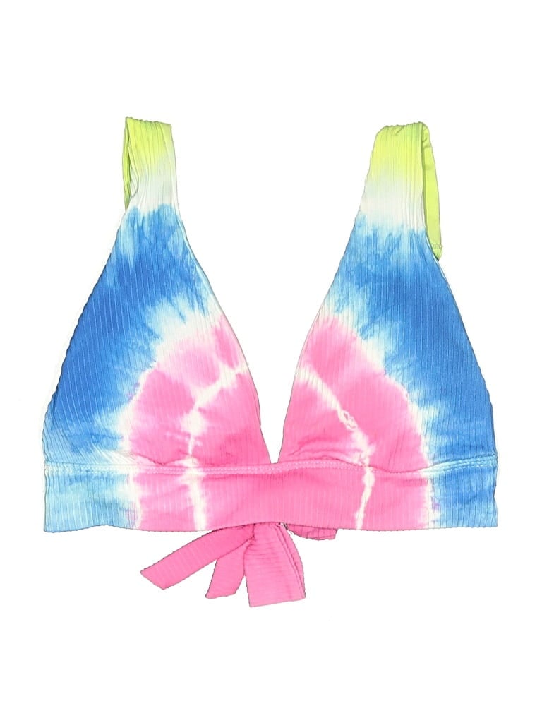 Pre-owned Soluna Swimsuit Top Blue Tie-dye Pattern Swimwear