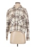 Zara Plaid Ivory Long Sleeve Blouse Size S - photo 1