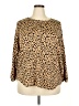 Crown & Ivy Animal Print Tan Cardigan Size XXL - photo 1