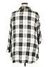 Catherines 100% Rayon Plaid Silver 3/4 Sleeve Button-Down Shirt Size 2X - photo 2