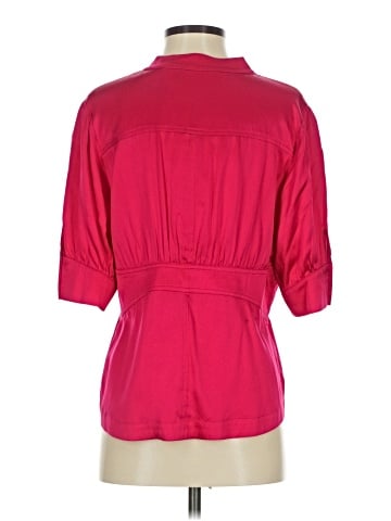 Dialogue 3/4 Sleeve Silk Top (view 2)