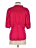 Dialogue Red Pink 3/4 Sleeve Silk Top Size S - photo 2