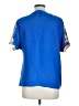 Neiman Marcus 100% Polyester Gold Blue Short Sleeve Blouse Size L - photo 2