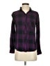 Rails 100% Rayon Plaid Purple Long Sleeve Button-Down Shirt Size XS - photo 1