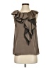 Ann Taylor LOFT 100% Polyester Brown Sleeveless Blouse Size XS - photo 1