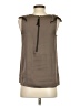 Ann Taylor LOFT 100% Polyester Brown Sleeveless Blouse Size XS - photo 2