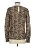 J.Crew 100% Silk Brown Long Sleeve Silk Top Size 2 - photo 2
