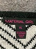 Material Girl Chevron-herringbone Black Pullover Sweater Size XL - photo 7
