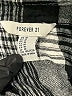 Forever 21 Plaid Black Long Sleeve Button-Down Shirt Size M - photo 7